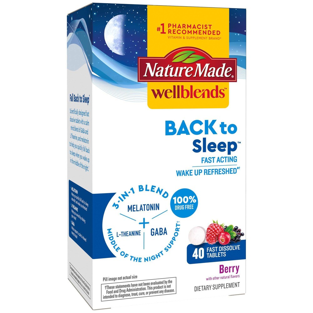 Nature Made Wellblends Comprimés Retour au Sommeil - 40ct