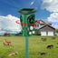 360° Solar Animal Repeller Animal Alarm Intelligent Sensor Cat and Dog Repeller - Korvel