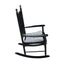 wooden porch rocker chair BLACK - Korvel