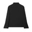 Blazer ajusté polyvalent avec col montant