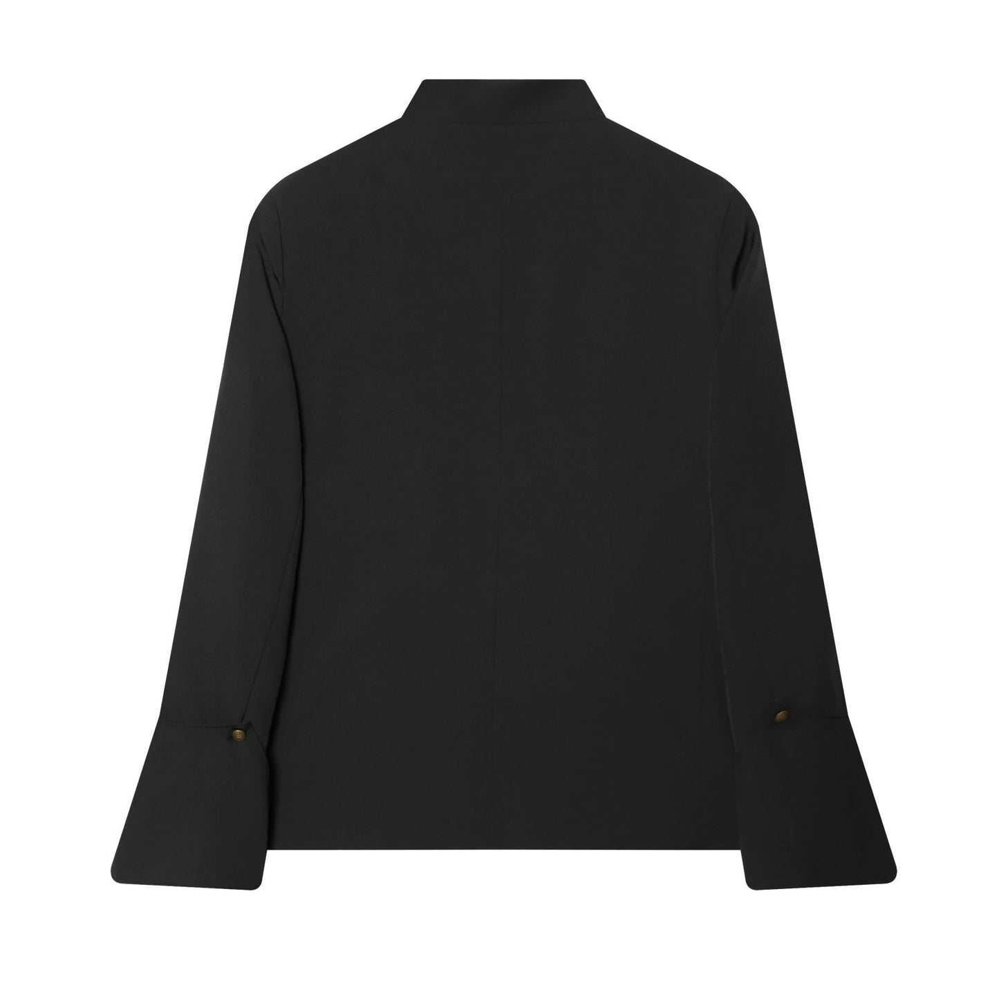 Blazer ajusté polyvalent avec col montant