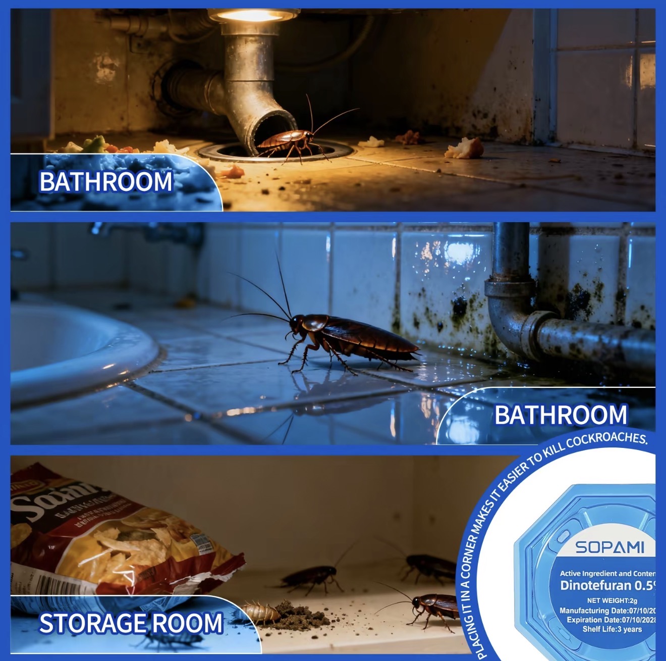 Cebo para Cucarachas RoachGuard Indoor - Solución Efectiva de Control de Plagas