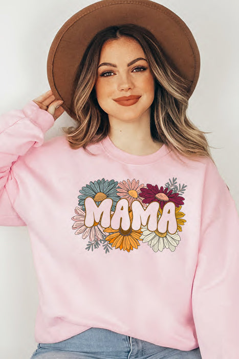 Mama Flowers Sweatshirt 5154gsweat - Korvel