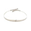 Brazalete de diamante genuino de 0.25ct en plata esterlina