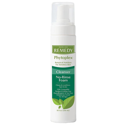 Medline Remedy No Rinse Foam Cleanser - Vanilla Scent, 8 Oz