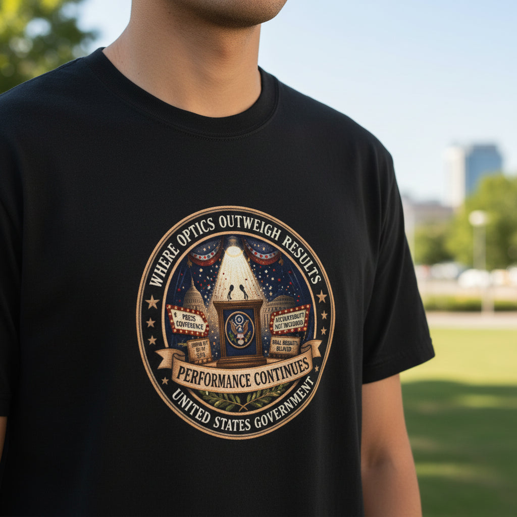 T-shirt graphique Where Optics Outweigh Results