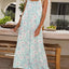 Elegant Printed Wide Leg Jumpsuit with Pockets