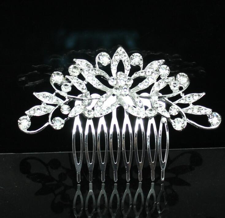 Wedding Dress Accessories Bridal Accessories Wedding Bridal Accessories Alloy Rhinestone Hair Combs Bridal Tiara - Korvel
