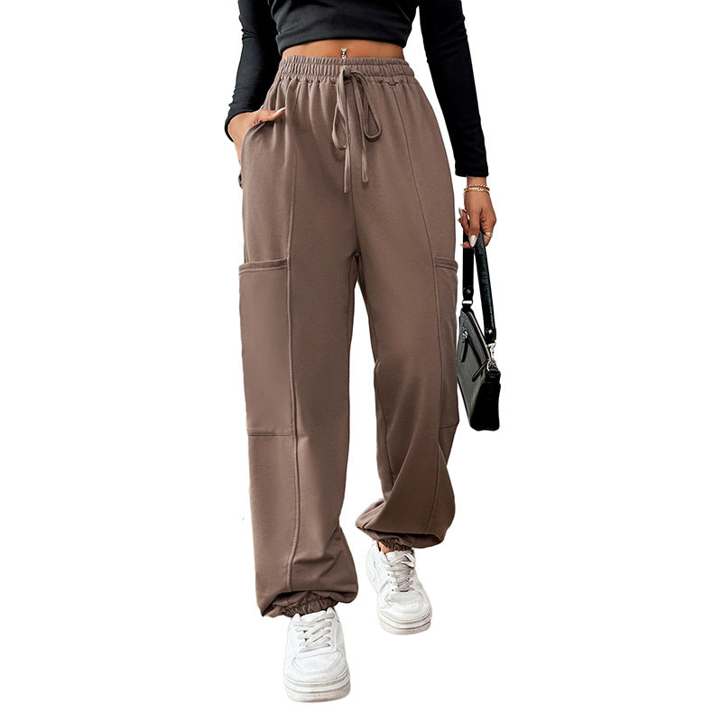 Tied Joggers with Pockets - Korvel