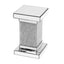 U-Can 11.8-Inch Silver Square Mirror Coffee Table with LED Lights