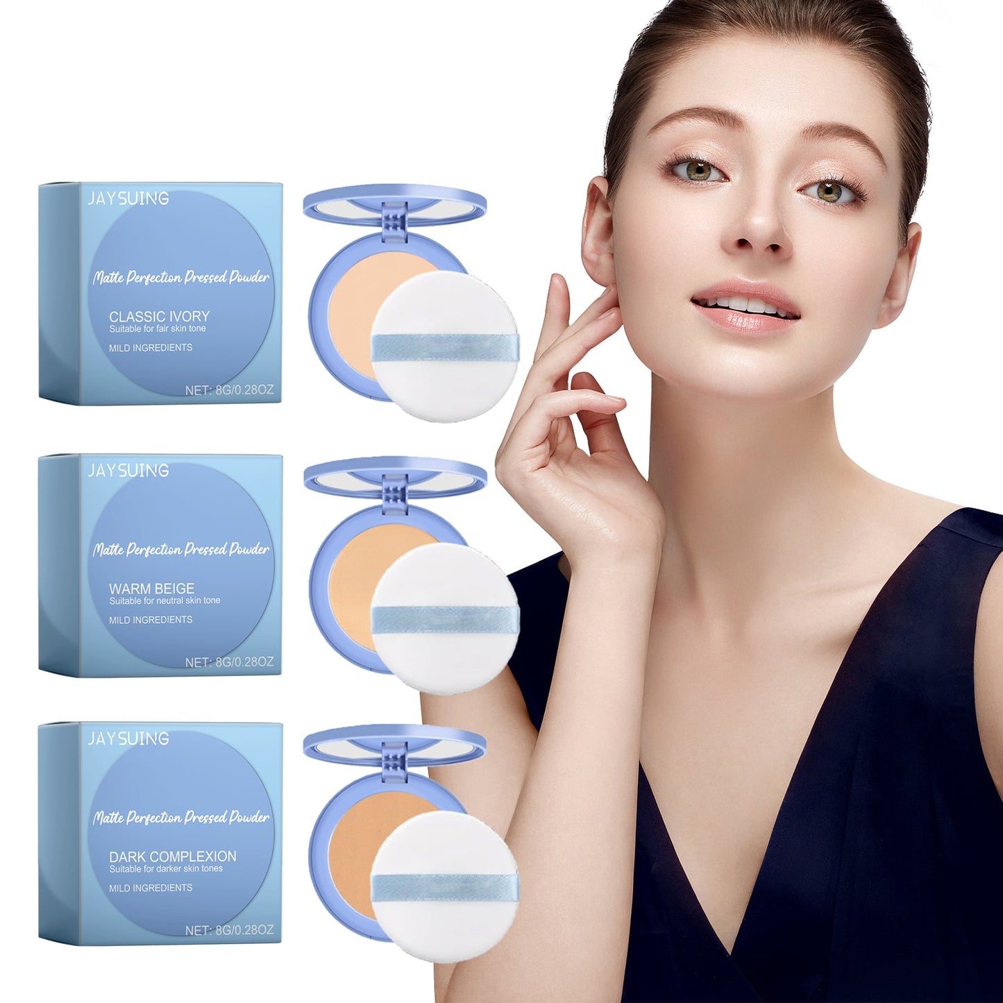 Oil Control Setting Powder, Light Setting Powder Delicate Skin Friendly Waterproof Oil Control Brightening Skin Tone - Korvel