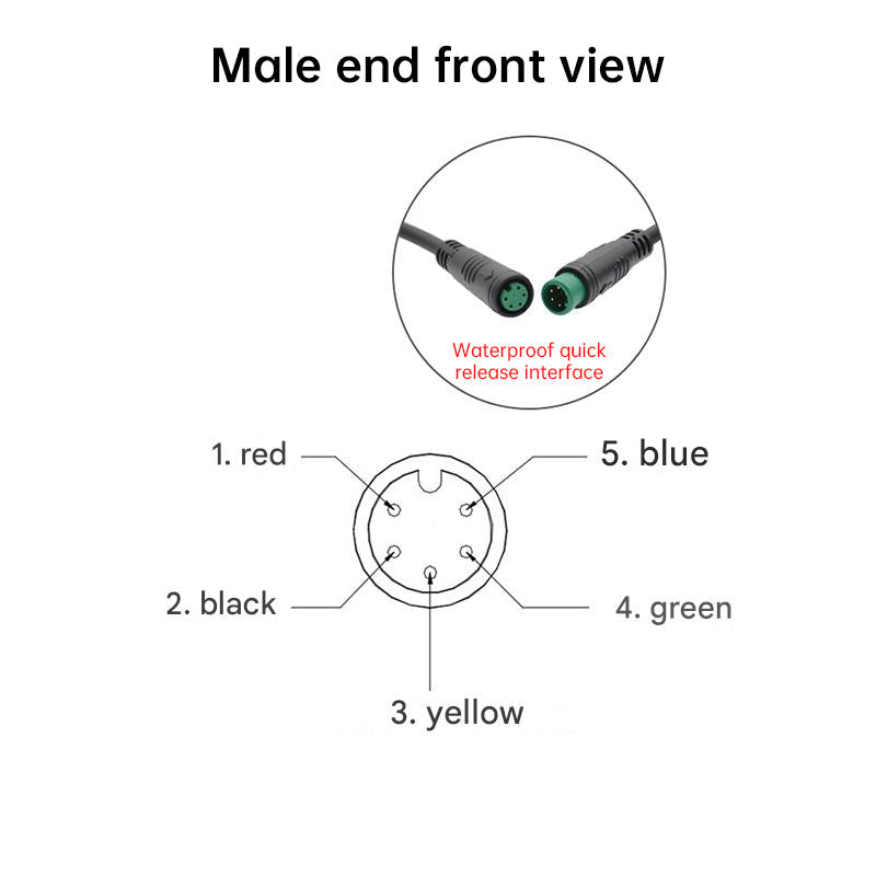 5/6-pin SW900 color smart meter, e-scooter/mountain bike LCD data display modification part. - Korvel