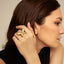 18K Gold-Plated Stainless Steel Butterfly Ring - Korvel