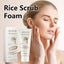 Rice Scrub Foam, Deeply Clean Firming Pores Repair Facial Dull Skin Shine White Face - Korvel