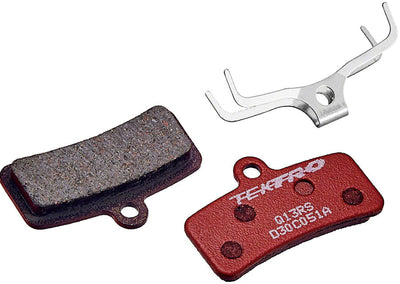 Pastillas de freno de resina Tektro Q13RS para calipers de 4 pistones