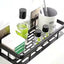 Minimalist bathroom black aluminum alloy triangular rectangular non perforated bathroom storage corner shelf - Korvel