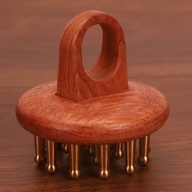 Peine de Masaje Meridian de Madera de Cobre