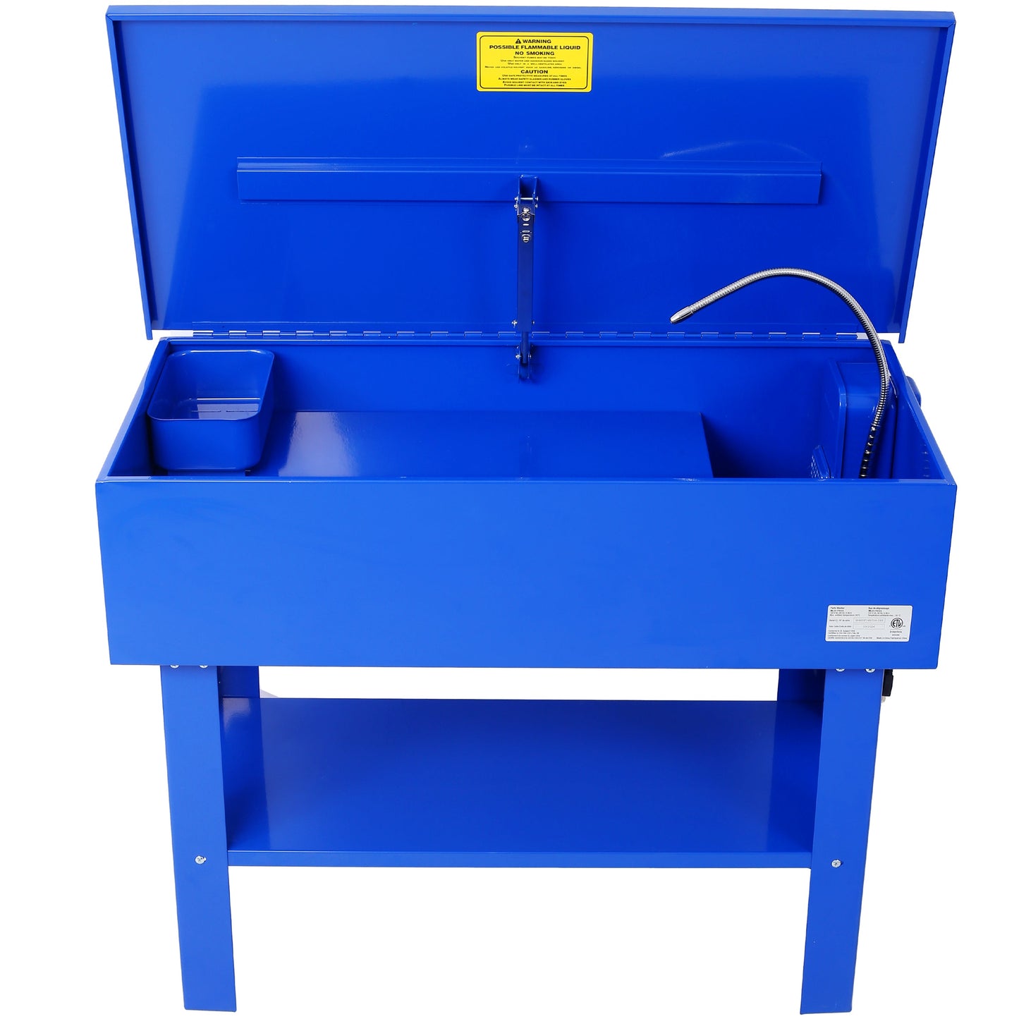 40 Gallon Parts Washer 24 Gallon Solvent Capacity 5 Gallon Per Minute Max Pump Output Heavy Duty Steel Powder Coated blue - Korvel