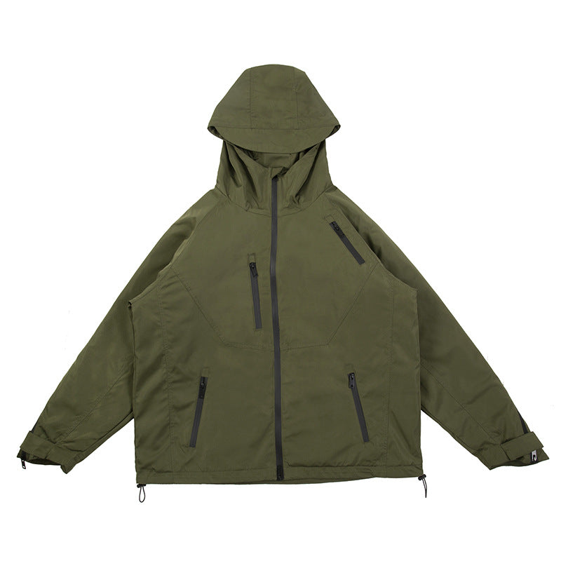 Veste en coton interchangeable imperméable fonctionnelle pour hommes