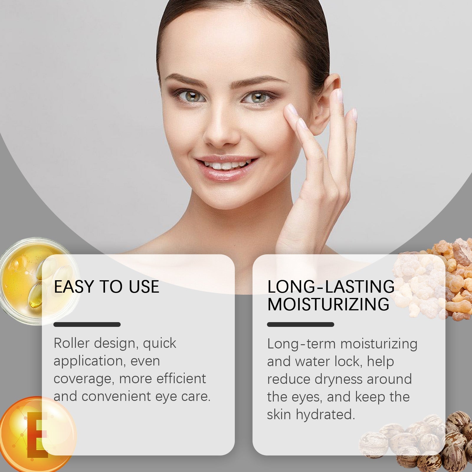 Firming Eye Ball Essential Oil, Lightening Fine Lines, Moisturizing And Firming Eye Skin Gentle Care - Korvel