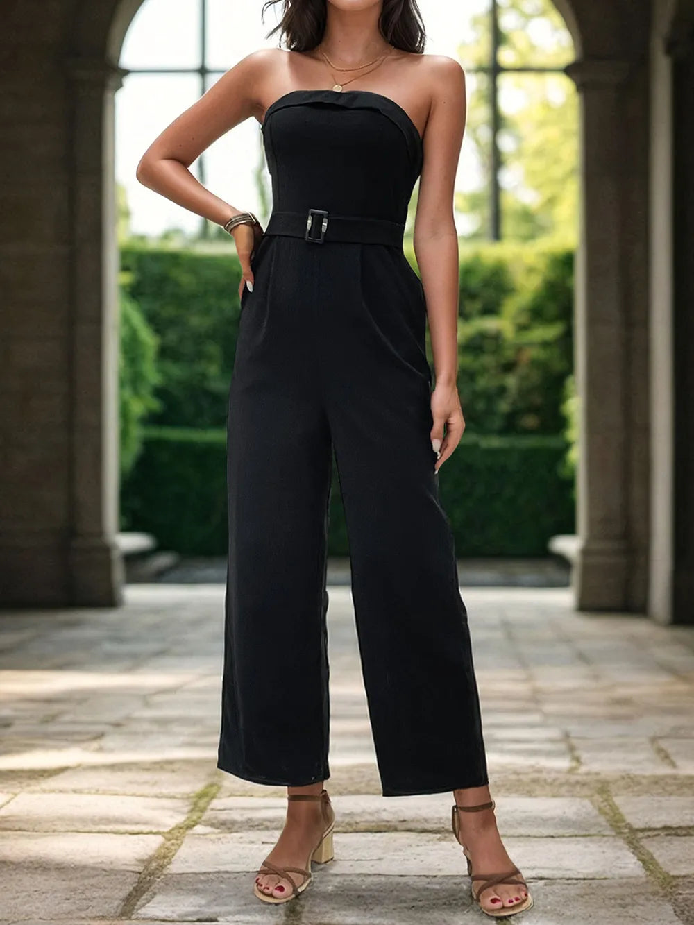 Tube Jumpsuit with Pockets - Korvel