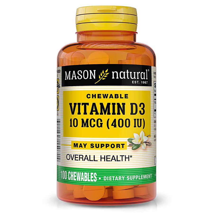 Mason Natural D400 Chewable Vitamin D - Vanilla Flavor