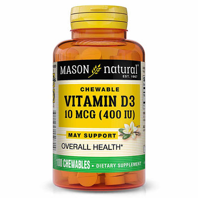 Mason Natural D400 Chewable Vitamin D - Vanilla Flavor
