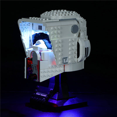 YEABRICKS LED Lighting for LEGO Star Wars Scout Helmet