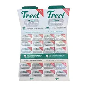 Lames de rasoir en acier à double tranchant Treet New - 200 pièces