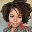 New African small curly wig female short curly hair partial full top chemical fiber headgear wigs - Korvel