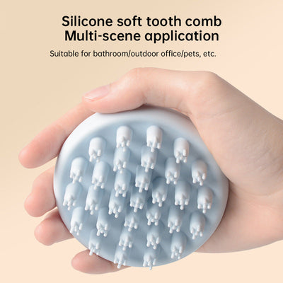 Baby Silicone Shampoo Scalp Massage Body Clean Scrub Feel Bath Brush - Korvel