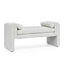 Bedroom storage stool, linen storage stool, large storage space, 50.39 inches white - Korvel