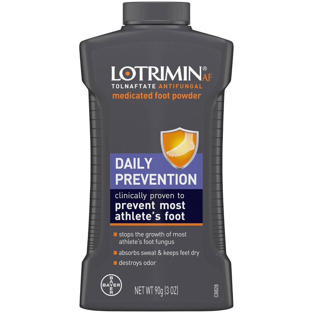 Poudre antifongique Lotrimin pour les soins quotidiens des pieds - 3oz
