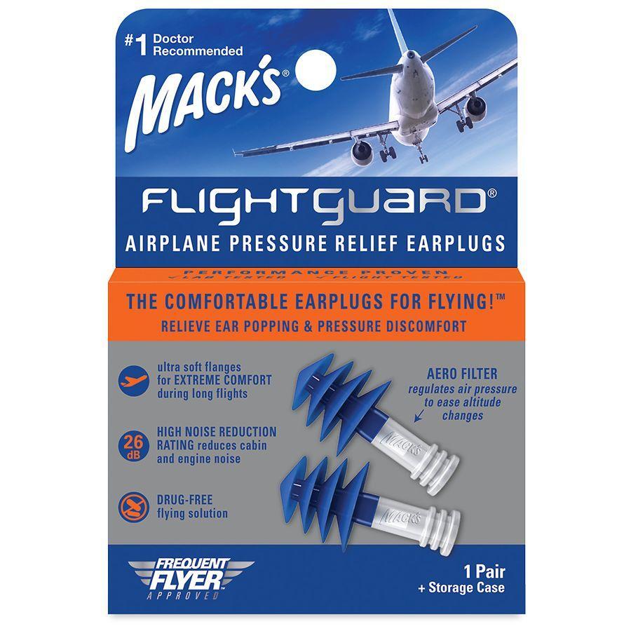 Mack's Flightguard Airplane Earplugs for Pressure Relief