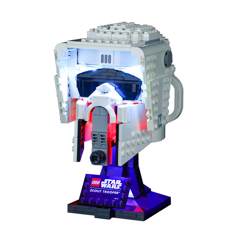 YEABRICKS LED Lighting for LEGO Star Wars Scout Helmet