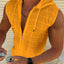 Men's Plus Size Sleeveless Zip Up Hoodie
