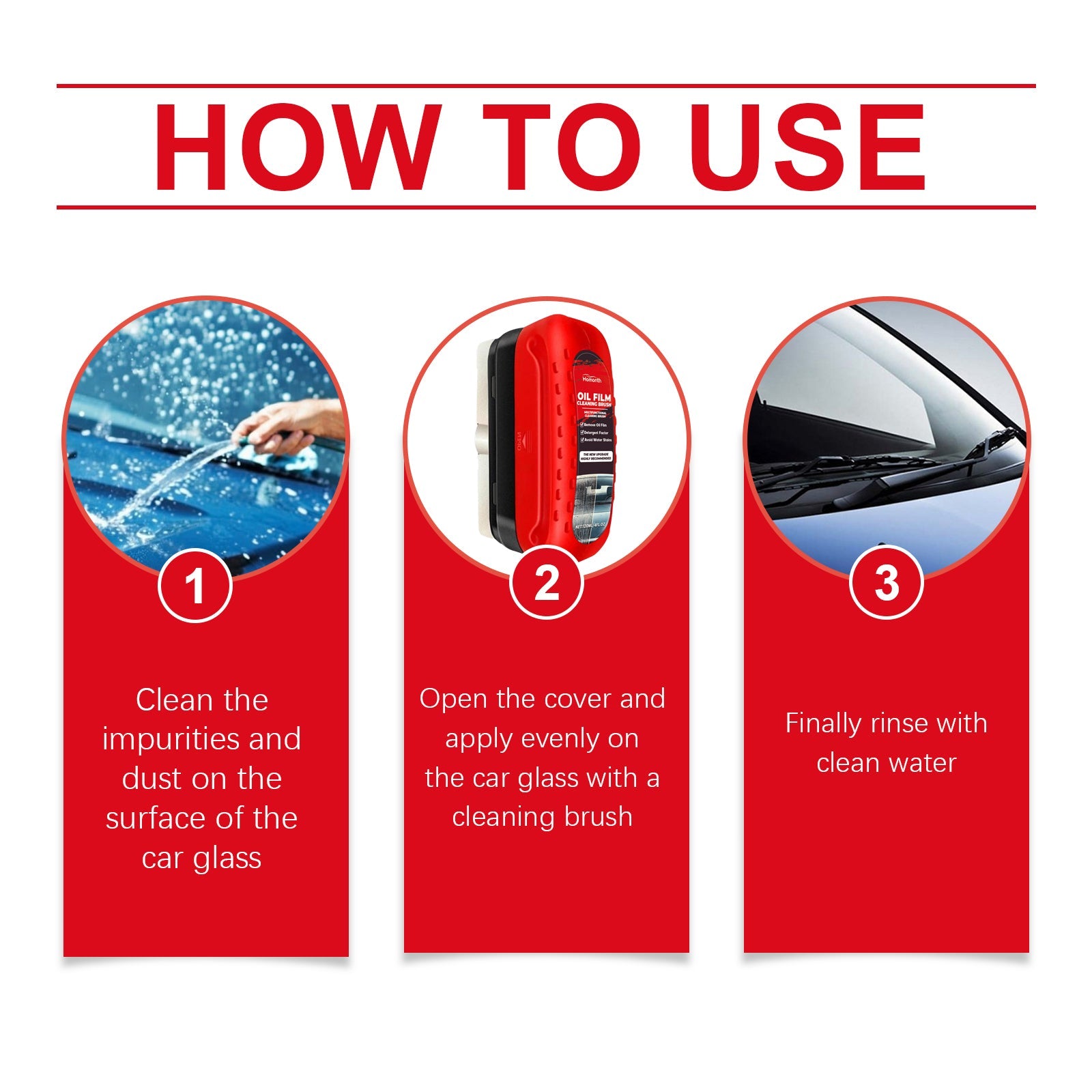 Car Windscreen Cleaner Windscreen Refurbishment Decontamination Cleaning Oil Film Cleaner - Korvel