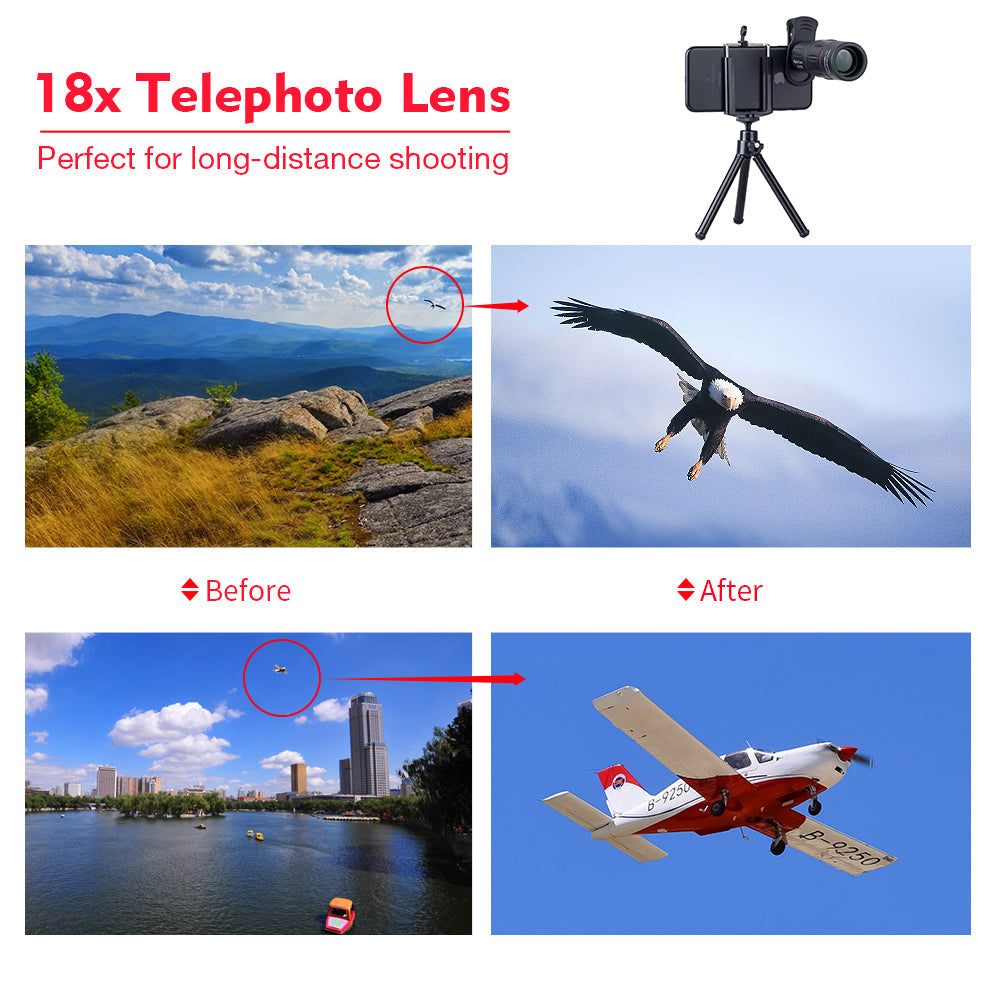 APEXEL 18X Telescope Zoom Mobile Phone Lens