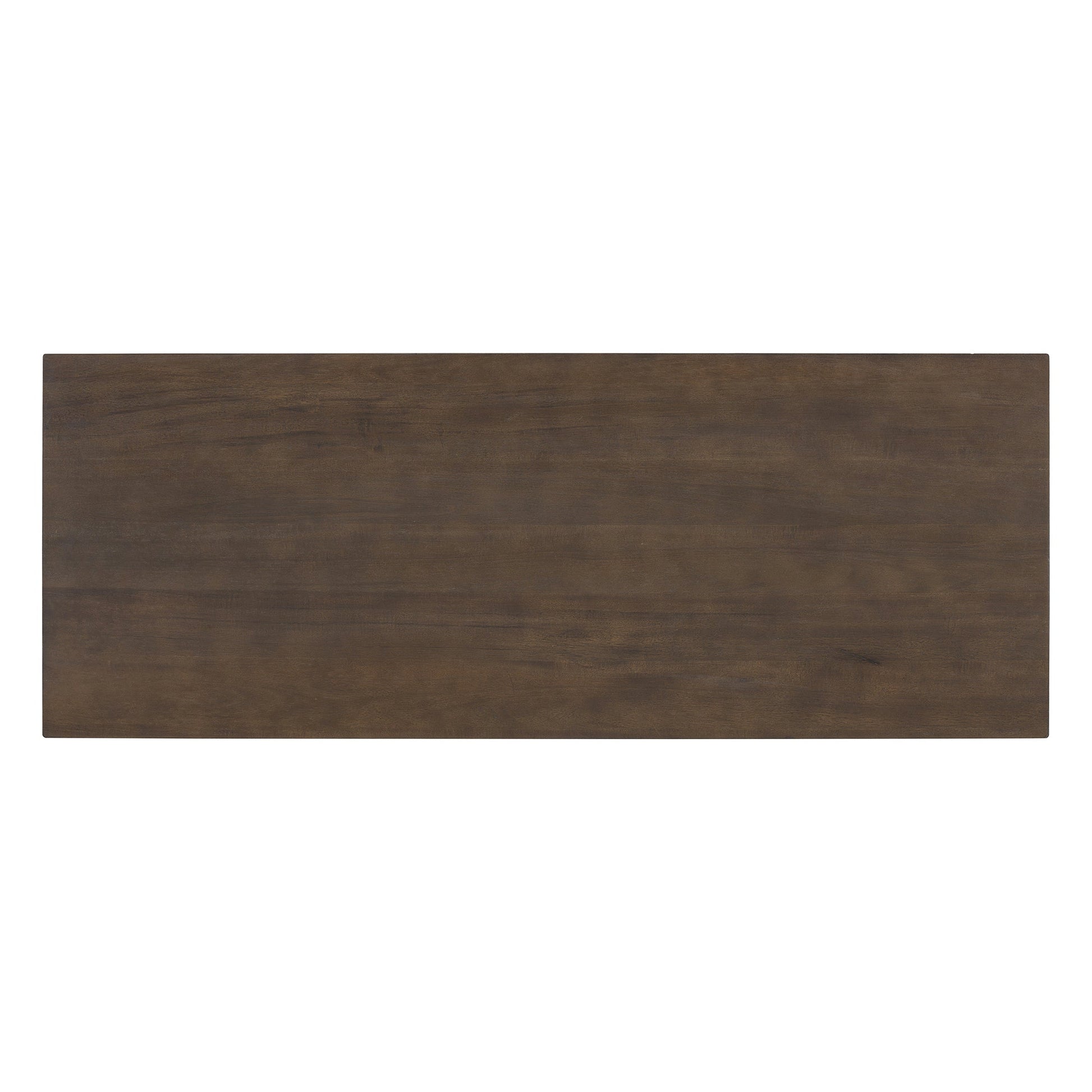 48-Inch Rustic Vintage Console Table --- Farmhouse Style Entryway Table with Open Shelf and Sturdy Construction (Walnut) - Korvel