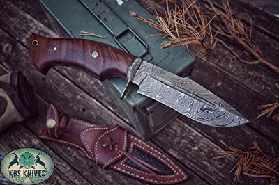 Premium Handmade Damascus Steel Hunting Knife - Korvel