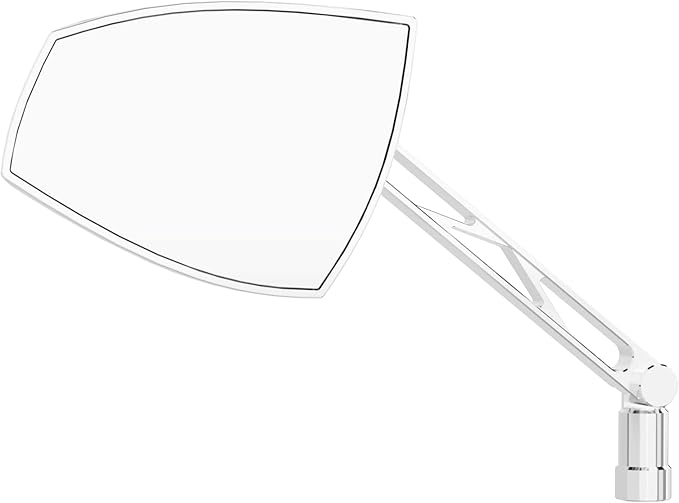 Highsider Wave Chrome Motorcycle Mirrors - Stylish & Functional - Korvel