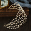 Mesh minimalist pearl hollow headwear - Korvel