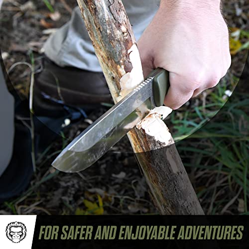 Bushwhacker D2 Steel Bushcraft Survival Knife Gift Set - Ultimate Outdoor Companion - Korvel