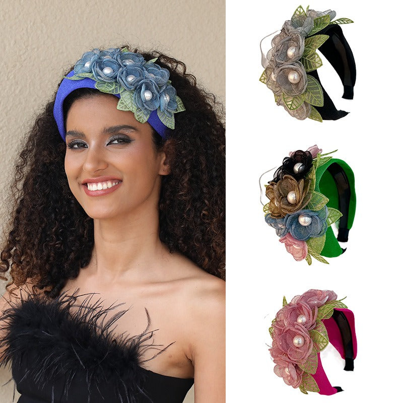 Fashionable handmade flower headbands - Korvel