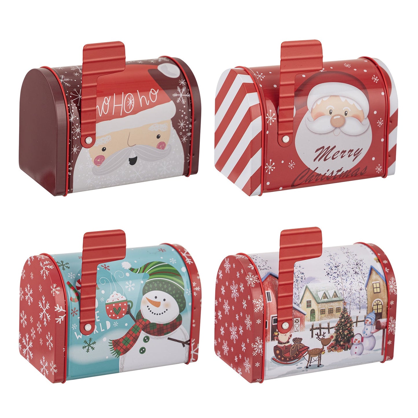 New Christmas decoration products, Christmas mailbox, tin box, gift box, candy box, gift box, ornament - Korvel
