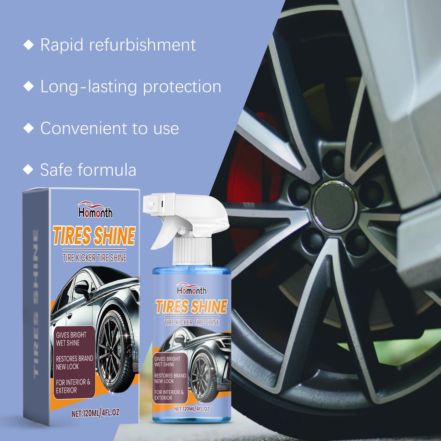 Automobile Tire Retreading Spray Tire Protection Oil Glaze Waterproof Antifouling Lasting Retreading Spray - Korvel