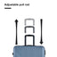 3 Piece Lightweight Luggage Set with Spinner Wheels - Blue