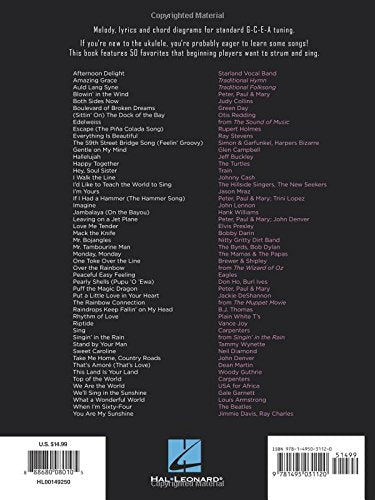 Essential Ukulele Songs: The First 50 You Must Play (Spiral Bound) - Korvel