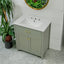 30-Inch Bathroom Vanity with Ceramic Sink Combination, Ample Storage - Features 1 Pullout and Multifunctional Shelf Dividers - Korvel