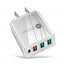 36W PD20W+QC3.0 2.4A dual USB fast charging mobile phone charger 2USB with PD charging head travel charger - Korvel